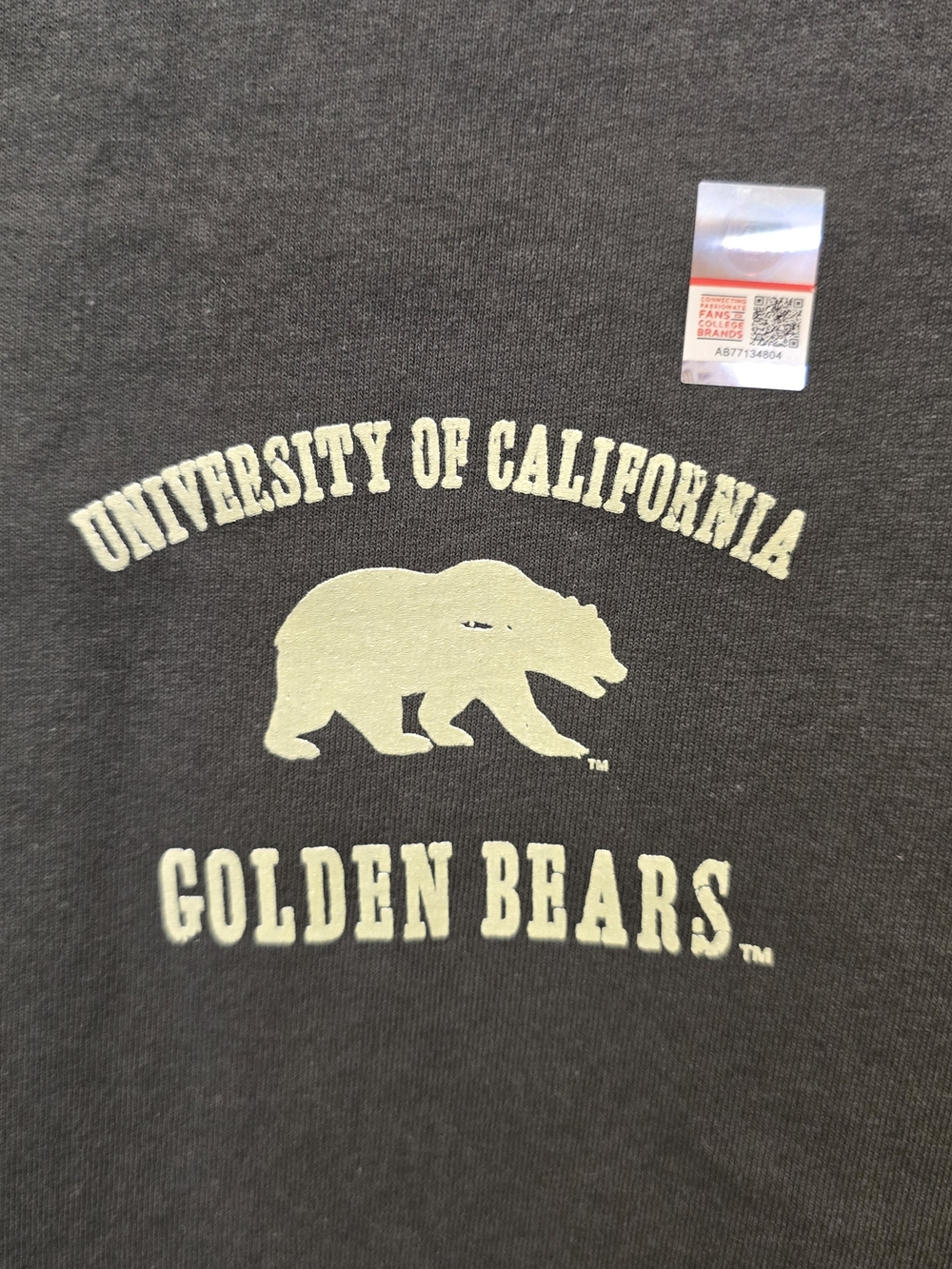 University of California Golden Bears T Shirt Men’s Large Black Cal Bears Tee - Picture 2 of 5